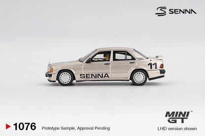 MiniGT - 1984 Mercedes-Benz 190e 2.3-16 #11 Ayrton Senna with Driver/Figurine