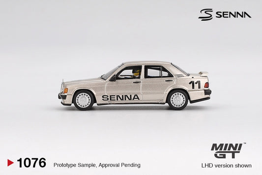 MiniGT - 1984 Mercedes-Benz 190e 2.3-16 #11 Ayrton Senna with Driver/Figurine