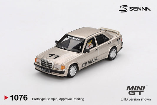 MiniGT - 1984 Mercedes-Benz 190e 2.3-16 #11 Ayrton Senna with Driver/Figurine