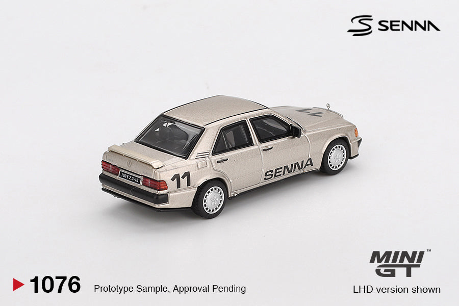 MiniGT - 1984 Mercedes-Benz 190e 2.3-16 #11 Ayrton Senna with Driver/Figurine
