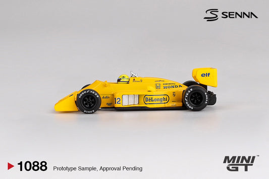 MiniGT - Lotus 99T 1987 Monaco GP Winner F1 Formula 1 #12 Ayrton Senna