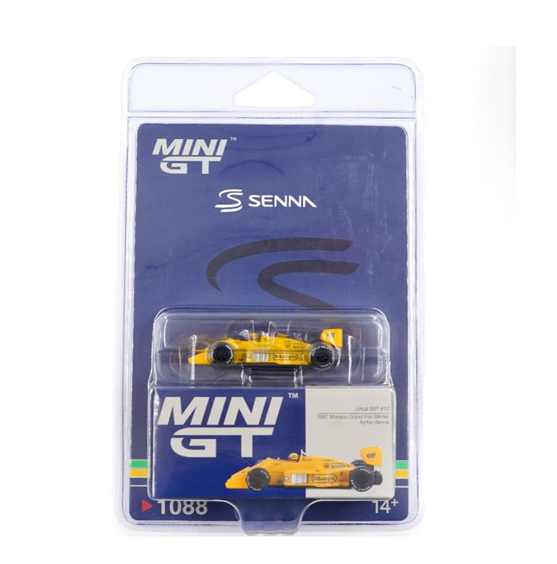 MiniGT - Lotus 99T 1987 Monaco GP Winner F1 Formula 1 #12 Ayrton Senna