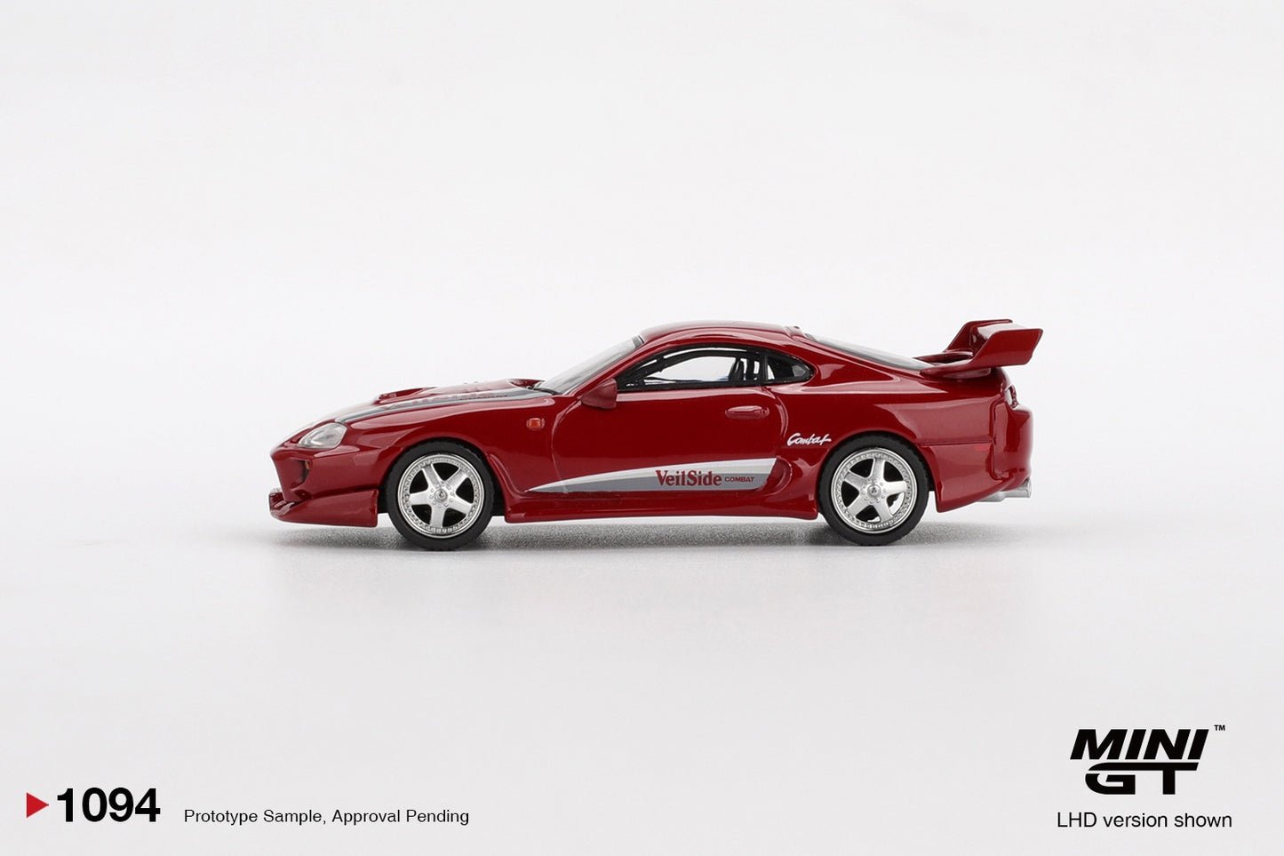 MiniGT - Toyota Supra Mk4 (A80) Veilside Combat V-I (Red) - 1:64 Scale