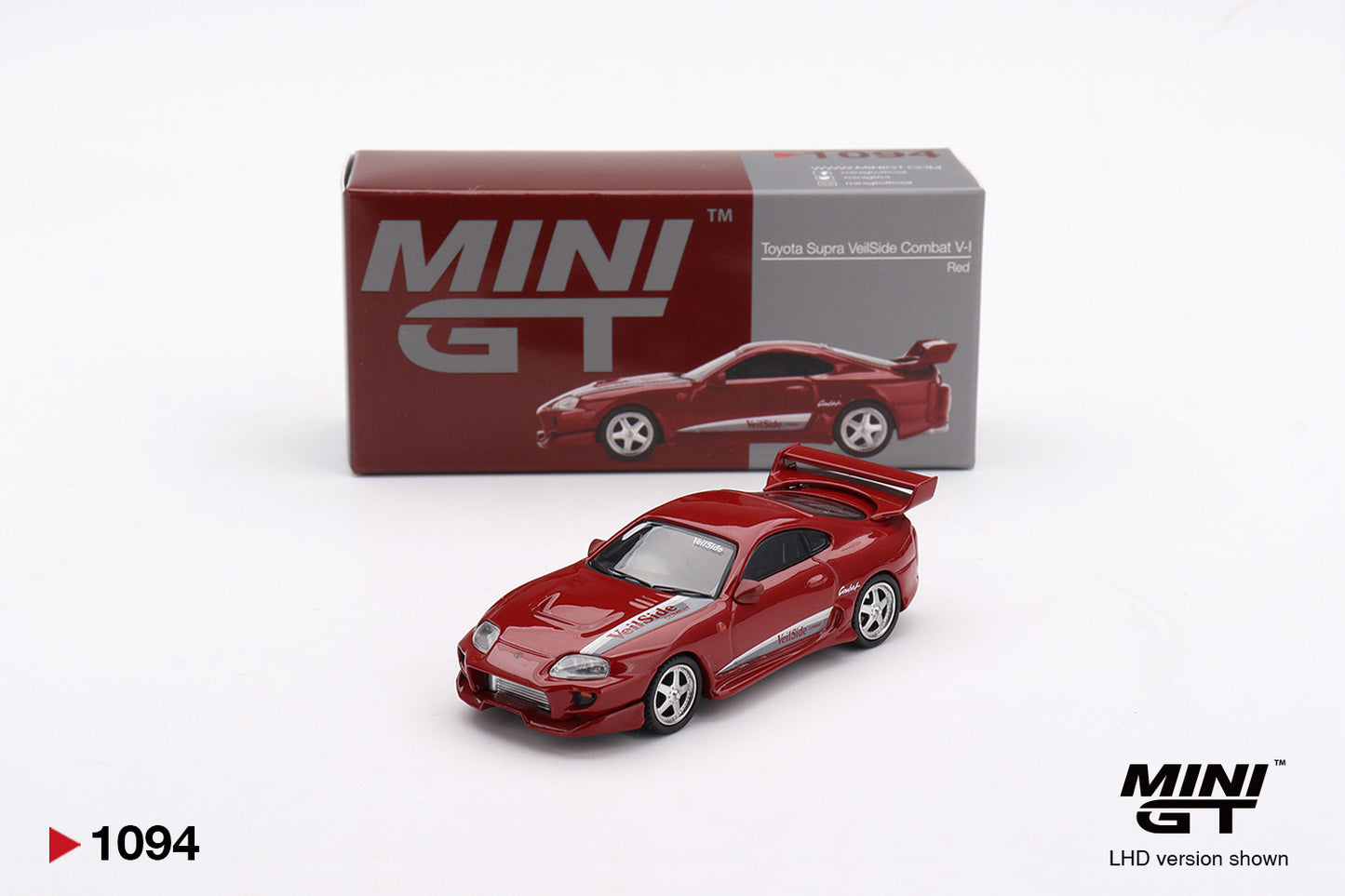 MiniGT - Toyota Supra Mk4 (A80) Veilside Combat V-I (Red) - 1:64 Scale
