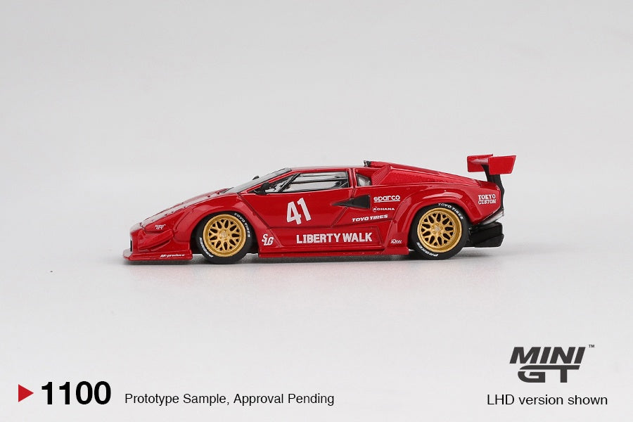 MiniGT - Lamborghini Countach LB-WORKS (Red) - 1:64 Scale