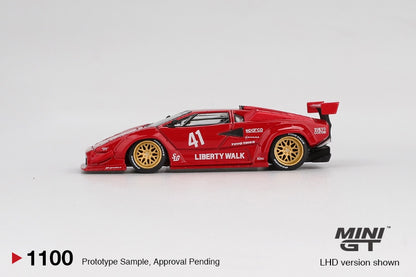 MiniGT - Lamborghini Countach LB-WORKS (Red) - 1:64 Scale