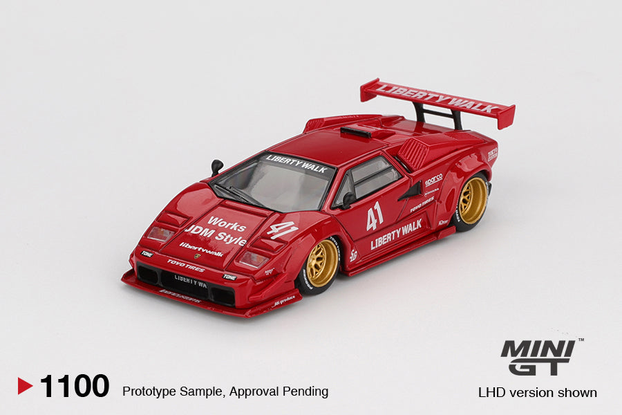 MiniGT - Lamborghini Countach LB-WORKS (Red) - 1:64 Scale