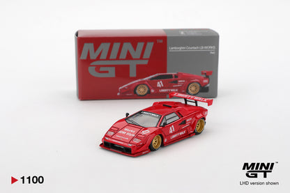 MiniGT - Lamborghini Countach LB-WORKS (Red) - 1:64 Scale