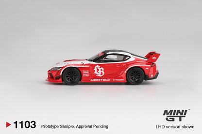 MiniGT - LB WORKS Toyota GR Supra (Red) - 1:64 Scale