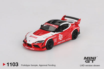 MiniGT - LB WORKS Toyota GR Supra (Red) - 1:64 Scale