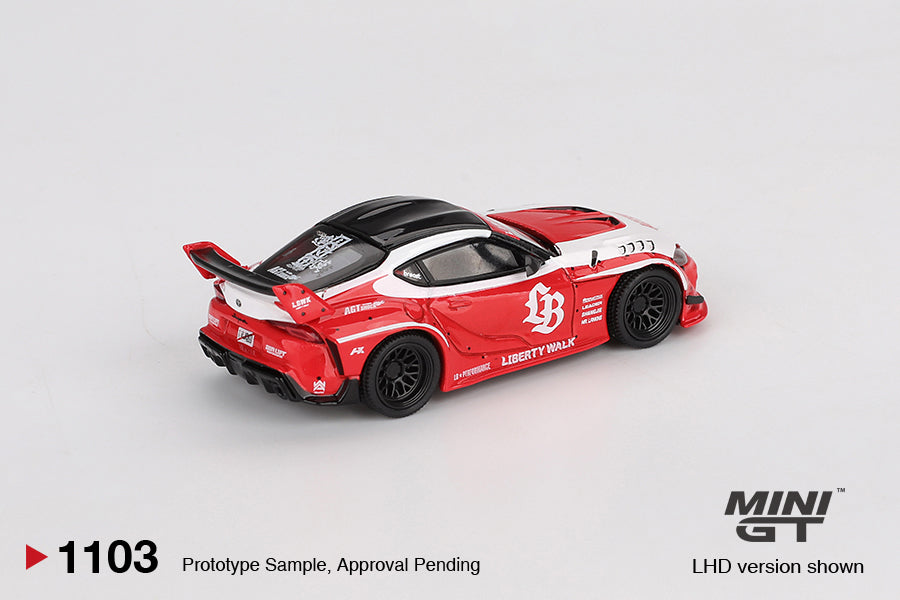 MiniGT - LB WORKS Toyota GR Supra (Red) - 1:64 Scale