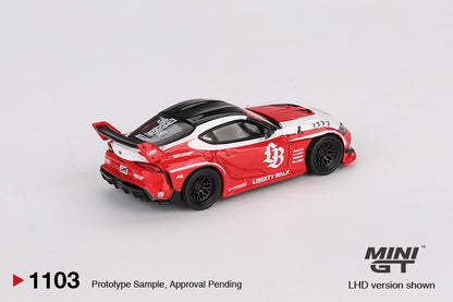 MiniGT - LB WORKS Toyota GR Supra (Red) - 1:64 Scale