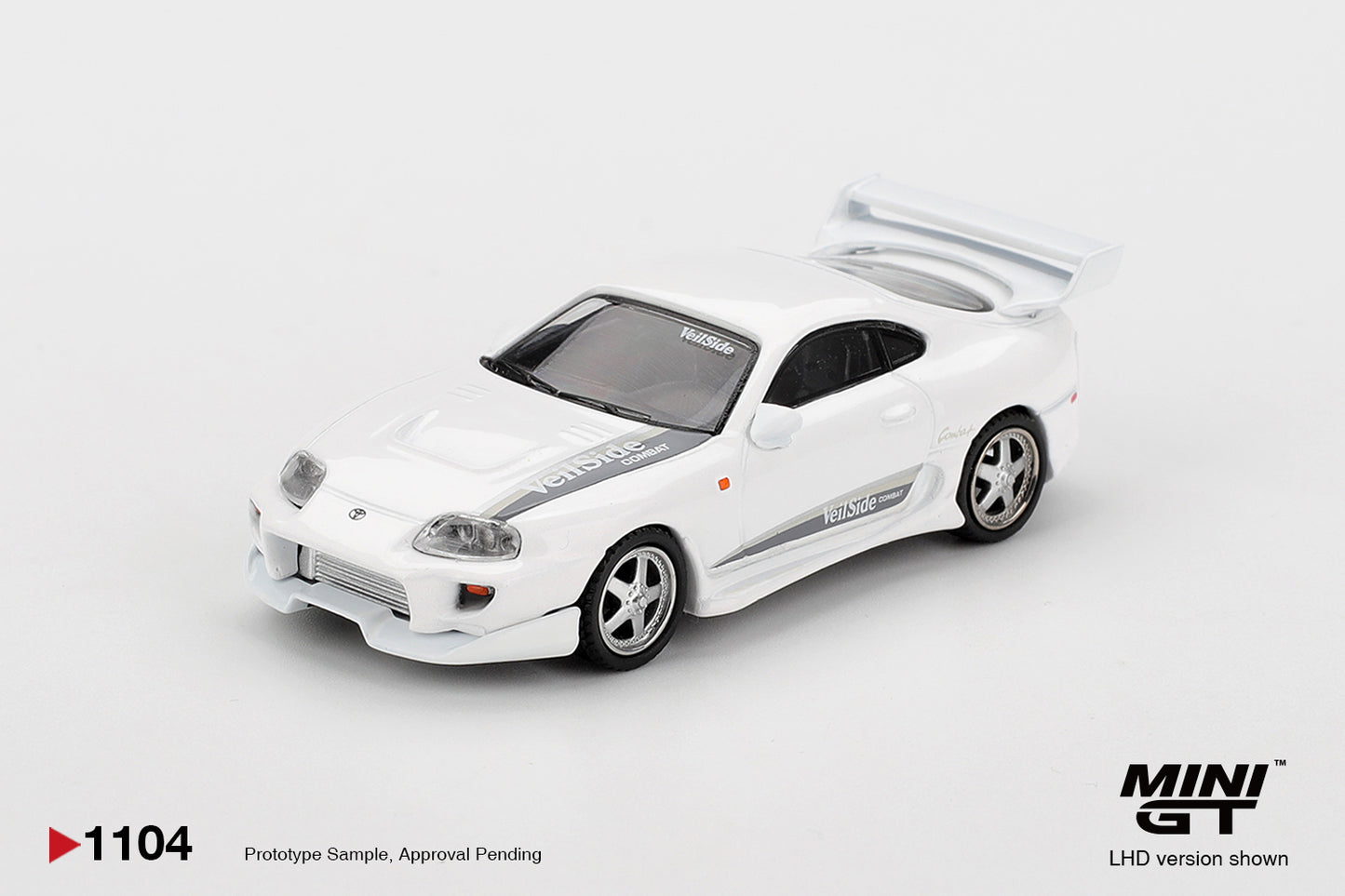 MiniGT - Toyota Supra Mk4 (A80) VeilSide Combat V-I (White) - 1:64 Scale