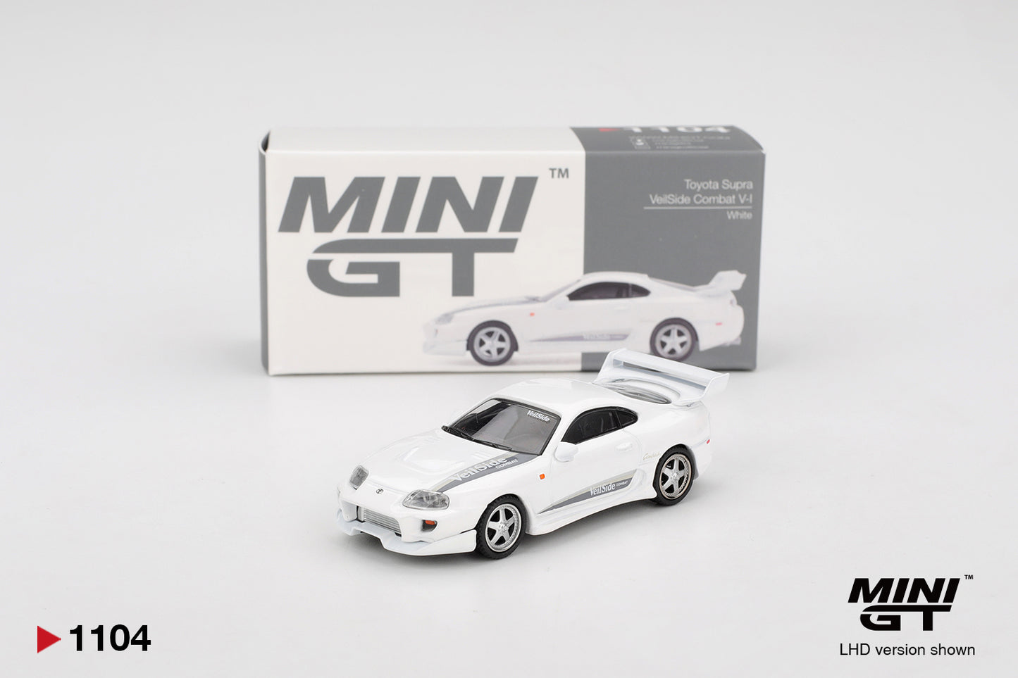MiniGT - Toyota Supra Mk4 (A80) VeilSide Combat V-I (White) - 1:64 Scale