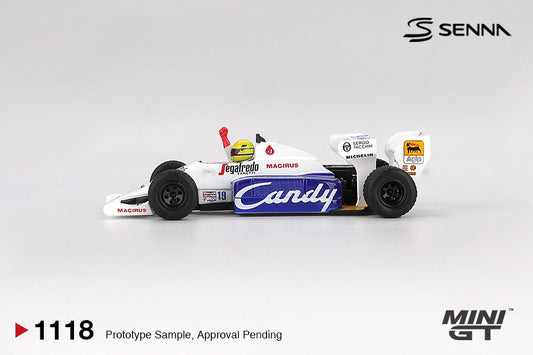 MiniGT - Toleman TG184 #19 Ayrton Senna 1984 Monaco Grand Prix 2nd Place