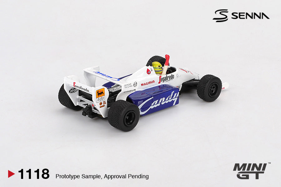 MiniGT - Toleman TG184 #19 Ayrton Senna 1984 Monaco Grand Prix 2nd Place