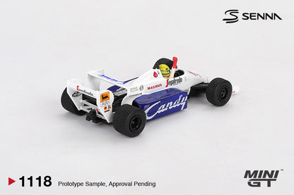 MiniGT - Toleman TG184 #19 Ayrton Senna 1984 Monaco Grand Prix 2nd Place