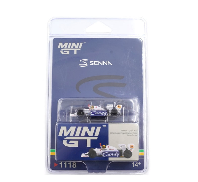 MiniGT - Toleman TG184 #19 Ayrton Senna 1984 Monaco Grand Prix 2nd Place