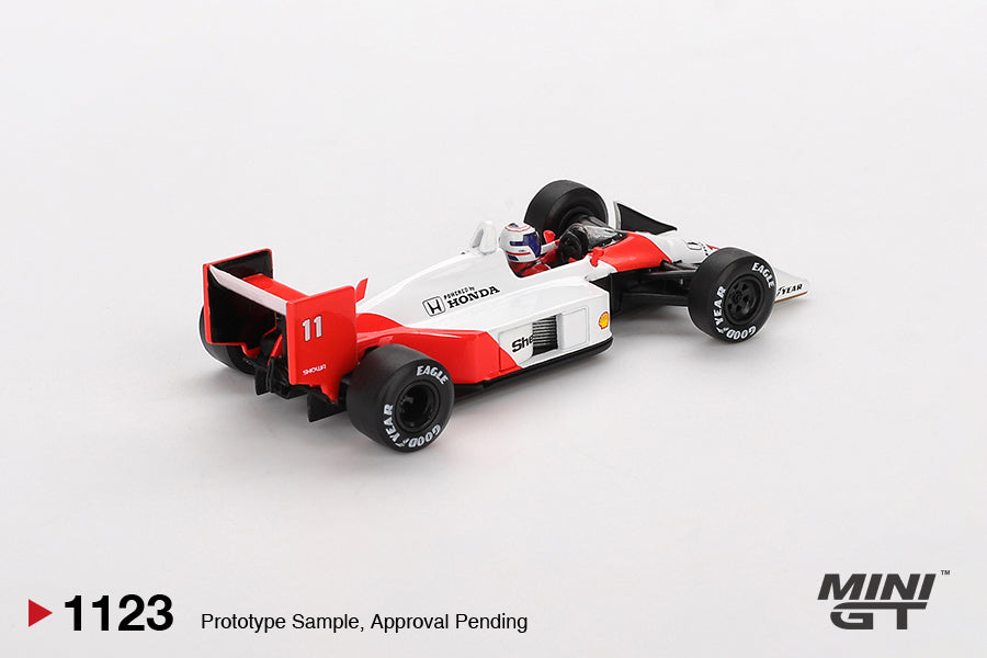 MiniGT - McLaren F1 Formula 1 Racing (MP4/4) 1988 Japan GP 2nd Place - #11 Alain Prost