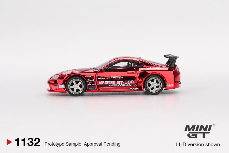 MiniGT - Toyota Supra (A80) 'Top Secret' GT-300 (Top Secret Chrome Red)