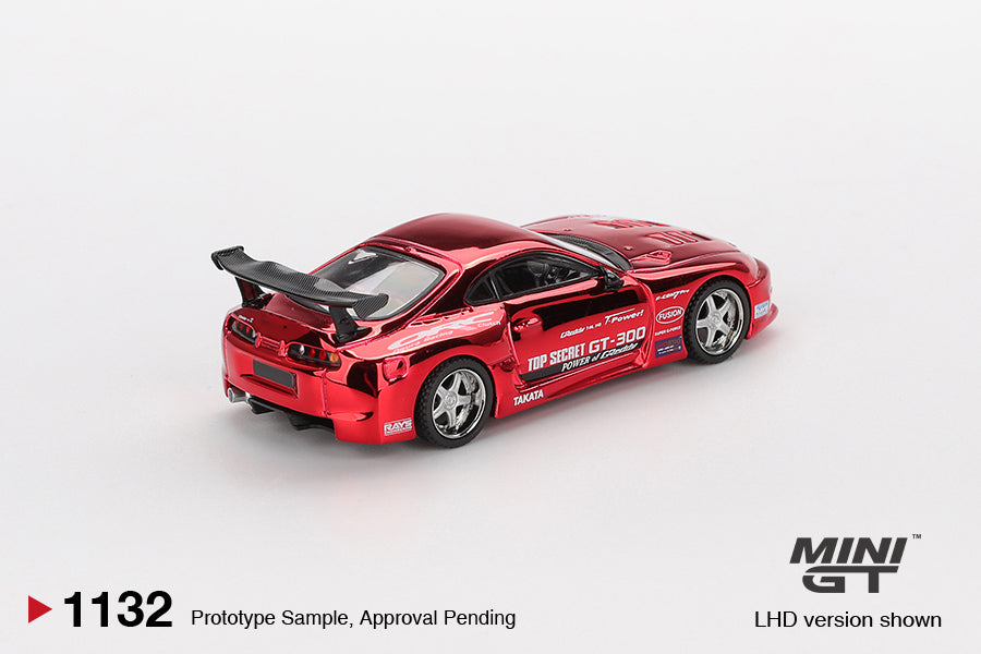 MiniGT - Toyota Supra (A80) 'Top Secret' GT-300 (Top Secret Chrome Red)