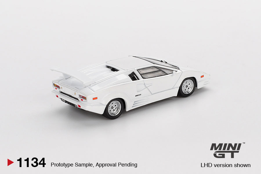 MiniGT - Lamborghini Countach 25th Anniversary (White) - 1:64 Scale