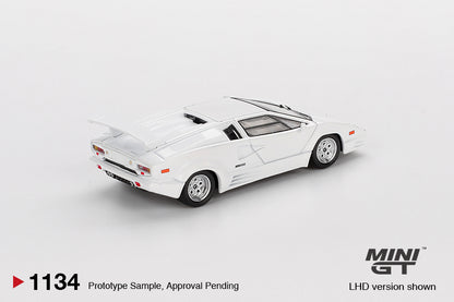 MiniGT - Lamborghini Countach 25th Anniversary (White) - 1:64 Scale