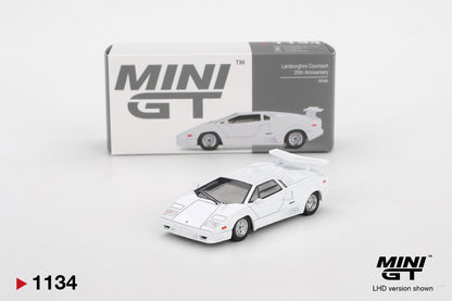 MiniGT - Lamborghini Countach 25th Anniversary (White) - 1:64 Scale