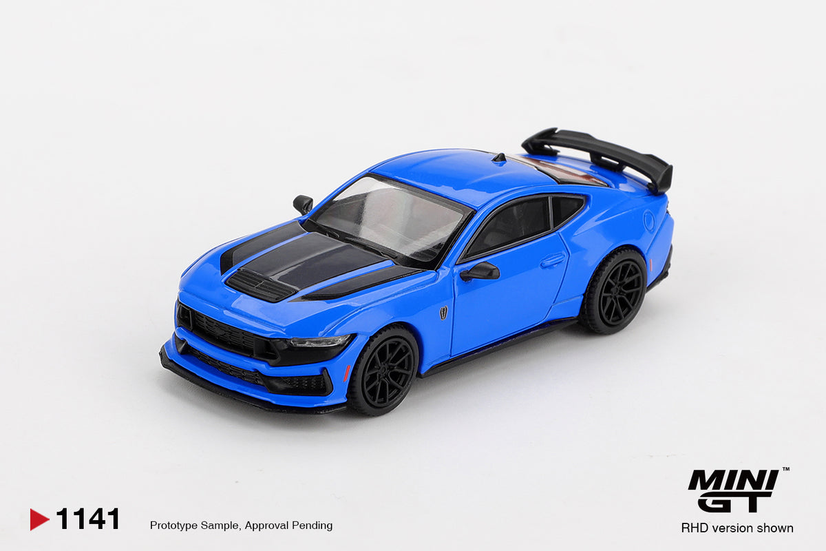 MiniGT -2024 Ford Mustang Dark Horse (Grabber Blue) - 1:64 Scale