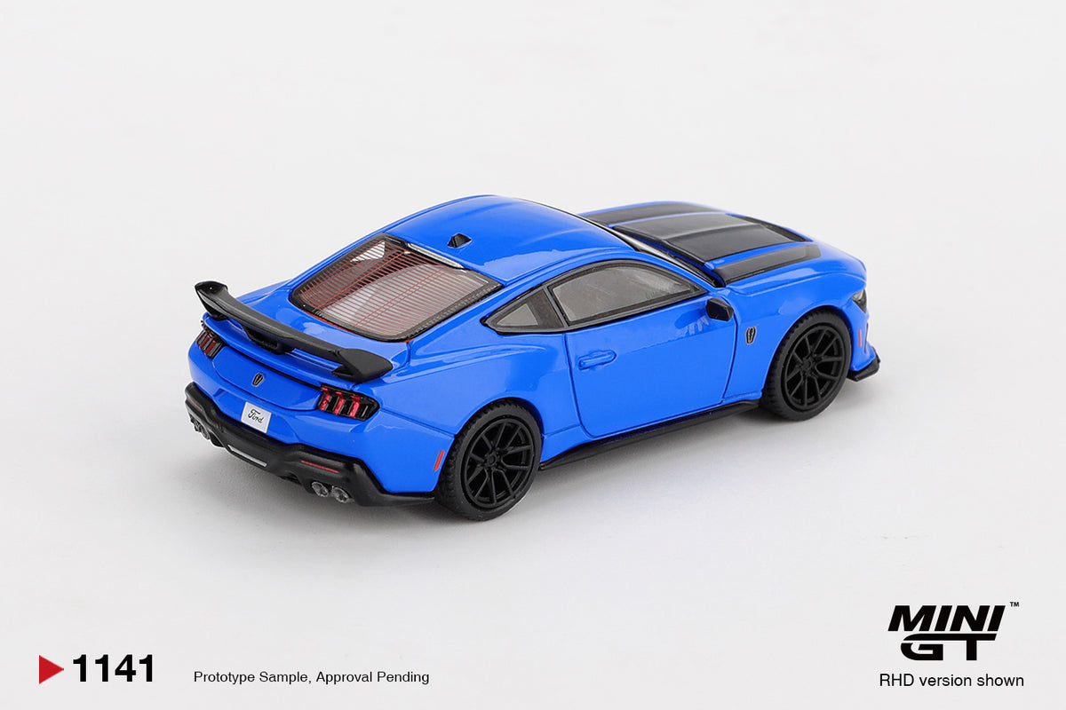 MiniGT -2024 Ford Mustang Dark Horse (Grabber Blue) - 1:64 Scale