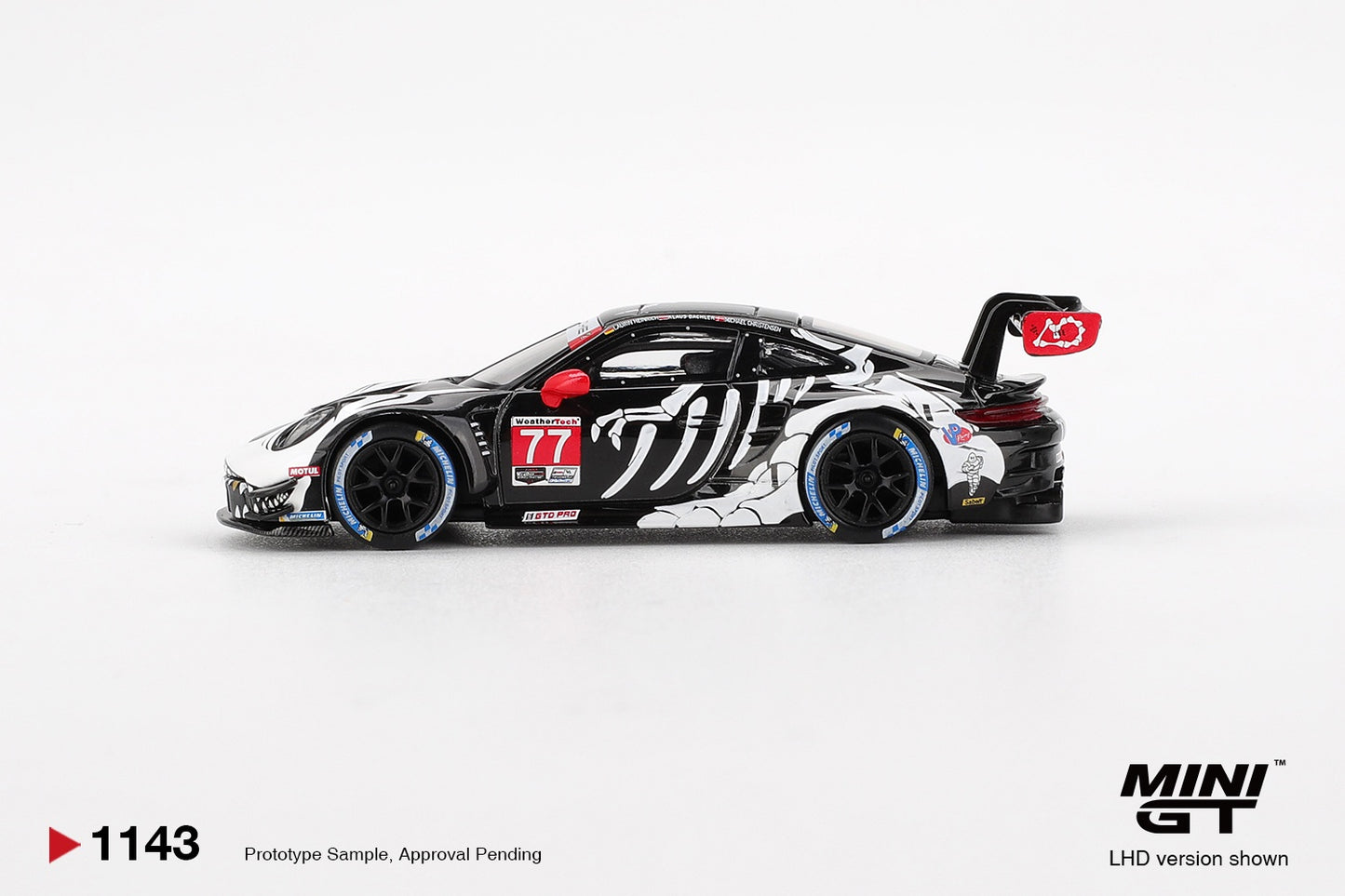 MiniGT - Porsche 911 GT3 R #77 AO Racing 2025 IMSA Petit Le Mans