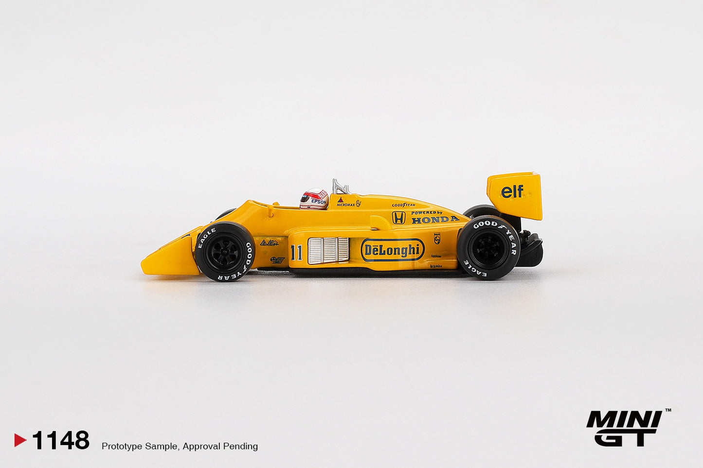 MiniGT - Lotus 99T 1987 Monaco GP F1 Formula 1 #11 Satoru Nakajima - 1:64 Scale