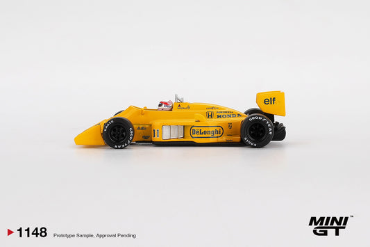 MiniGT - Lotus 99T 1987 Monaco GP F1 Formula 1 #11 Satoru Nakajima - 1:64 Scale
