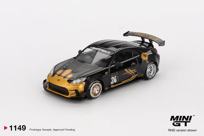 MiniGT - Toyota GR86 LB Nation Black / Gold (Liberty Walk)