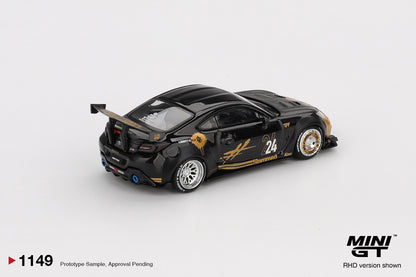 MiniGT - Toyota GR86 LB Nation Black / Gold (Liberty Walk)