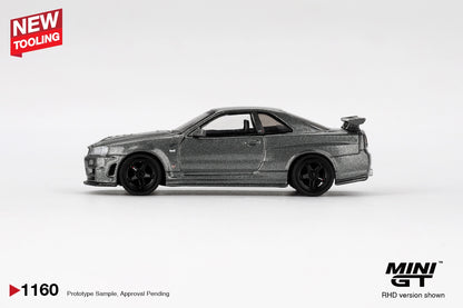MiniGT - Nissan Skyline GT-R Dark Metal Gray (NISMO BNR34 CRS Version)