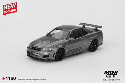 MiniGT - Nissan Skyline GT-R Dark Metal Gray (NISMO BNR34 CRS Version)