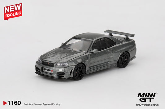 MiniGT - Nissan Skyline GT-R Dark Metal Gray (NISMO BNR34 CRS Version)