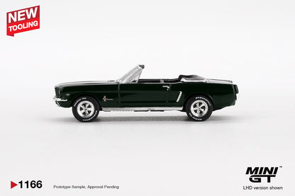 MiniGT - Ford 1964 Mustang Convertible (Highland Green) - 1:64 Scale