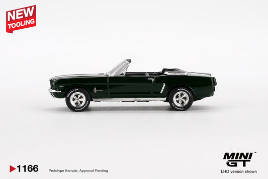 MiniGT - Ford 1964 Mustang Convertible (Highland Green) - 1:64 Scale