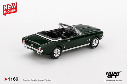 MiniGT - Ford 1964 Mustang Convertible (Highland Green) - 1:64 Scale