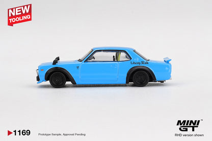 MiniGT - Nissan LB Liberty Works Hakosuka (Baby Blue) - 1:64 Scale