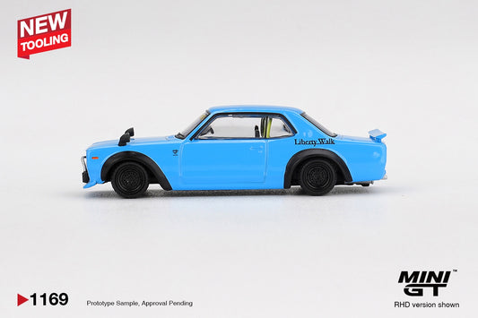 MiniGT - Nissan LB Liberty Works Hakosuka (Baby Blue) - 1:64 Scale