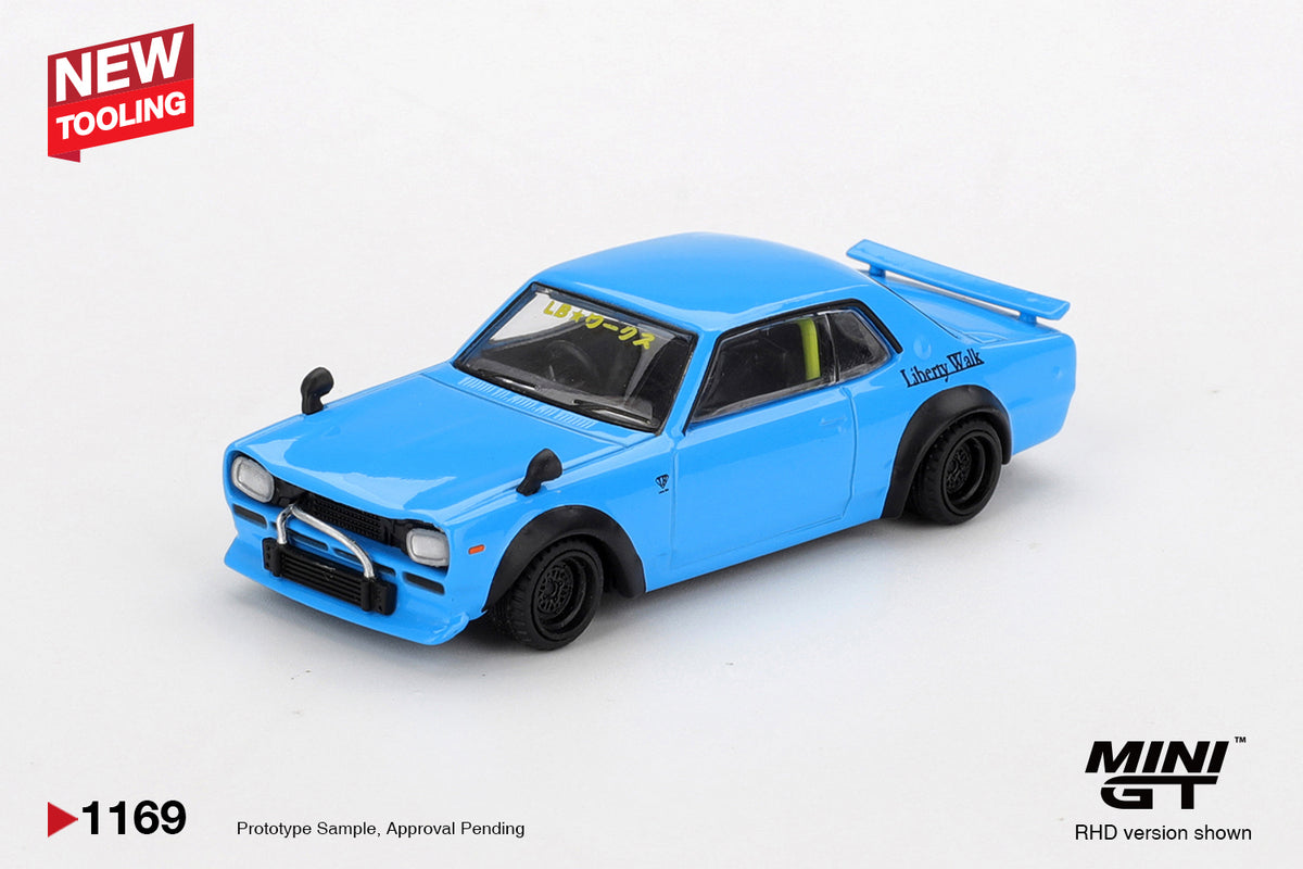 MiniGT - Nissan LB Liberty Works Hakosuka (Baby Blue) - 1:64 Scale