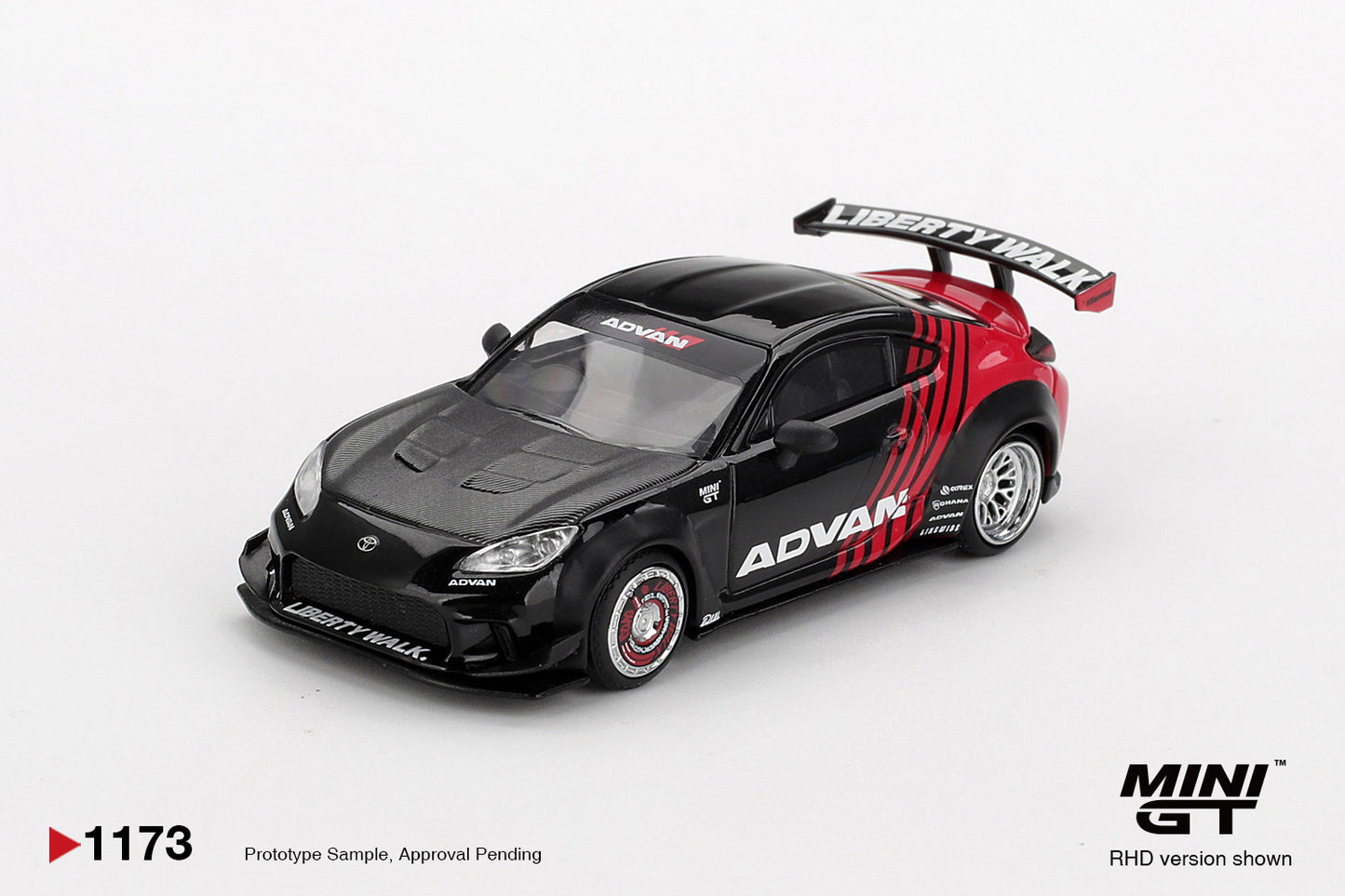 MiniGT - Toyota GR86 LB Nation 'Advan' - 1:64 Scale