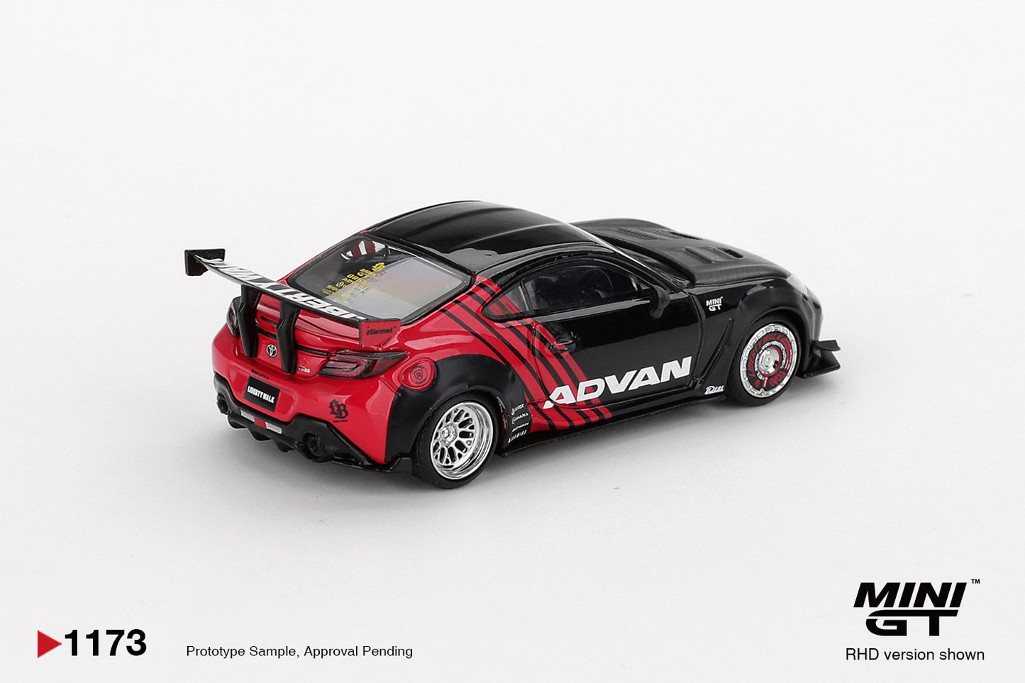 MiniGT - Toyota GR86 LB Nation 'Advan' - 1:64 Scale