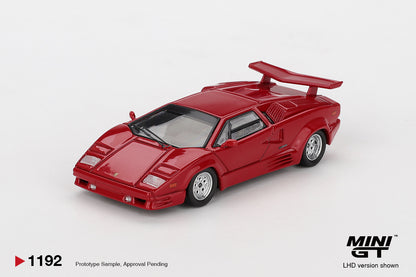 MiniGT - Lamborghini Countach 25th Anniversary (Red) - 1:64 Scale