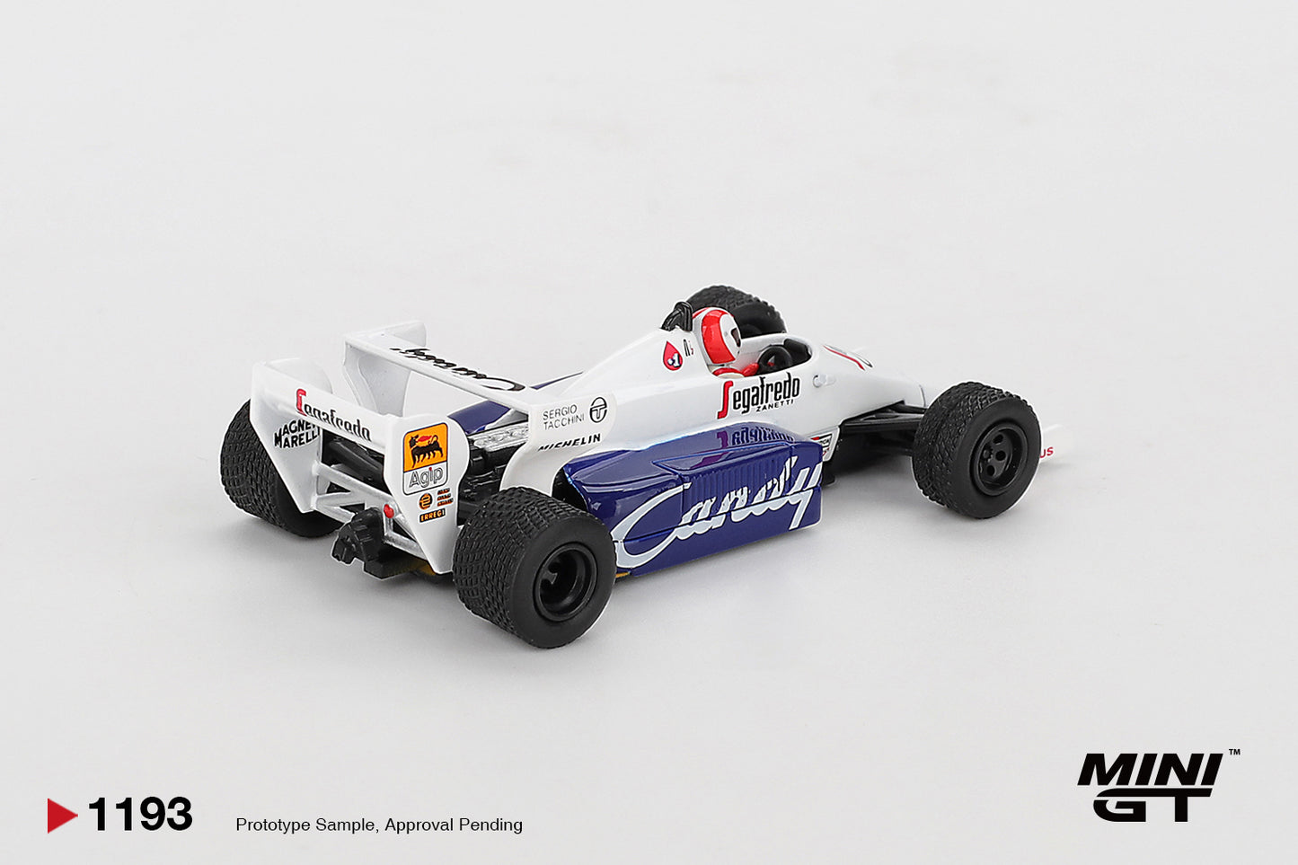 MiniGT - Toleman TG184 1984 Monaco GP F1 Formula 1 #20 Johnny Cecotto