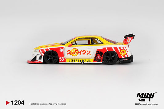 MiniGT - Nissan LB-ER34 Super Silhouette Skyline  Liberty Walk Suppaiman Okinawa