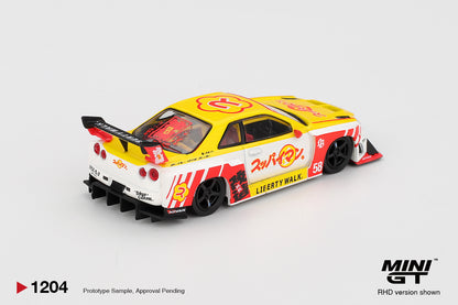 MiniGT - Nissan LB-ER34 Super Silhouette Skyline  Liberty Walk Suppaiman Okinawa